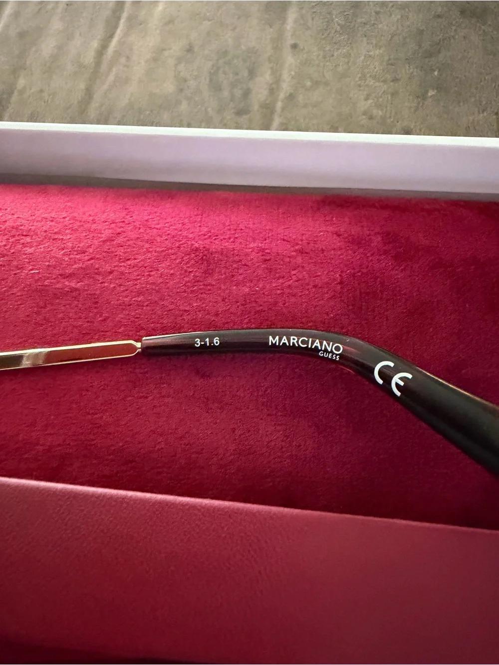 Marciano Gold Frame Sunglasses with Brown Gradient Lenses
